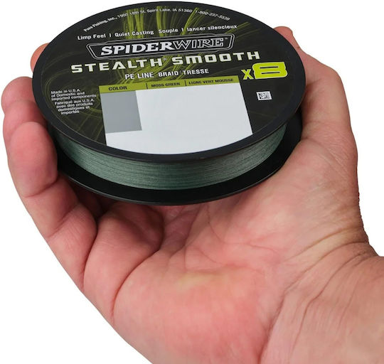 Spiderwire Stealth Smooth X8 Dark Green Fishing Filament Fluorocarbon Leader 0.11 mm 10.3 Kg 150 Meters Fc Leader 0.30 mm 5 Kg 50 Meters