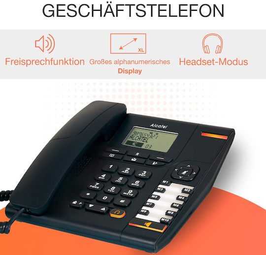 Alcatel T880 Ενσύρματο Τηλέφωνο Γραφείου Μαύρο