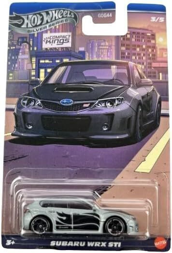 Hot Wheels Silver Serie-Compact Kings Mașinuță Subaru WRX STI