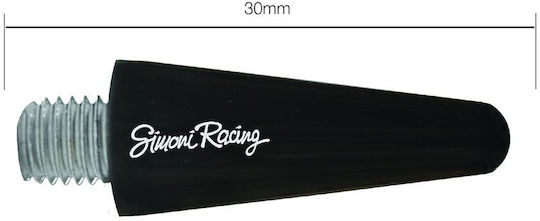 Simoni Racing Κεραία Αυτοκινήτου Οροφής Top 3cm Βιδωτή για Ραδιόφωνο σε Μαύρο Χρώμα