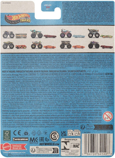 Hot Wheels Количка Monster Trucks Slam Prix Prix Collision Monster Truck за 4+ Години