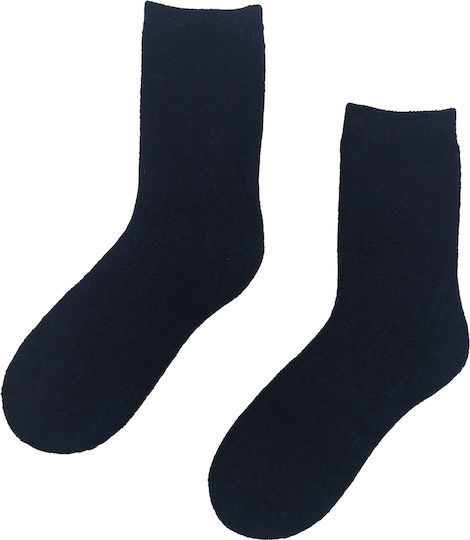 Herren Jagdsocken Frottee Militär Wolle Einfarbig 1 Paar Nr.41-46 Dunkelblau