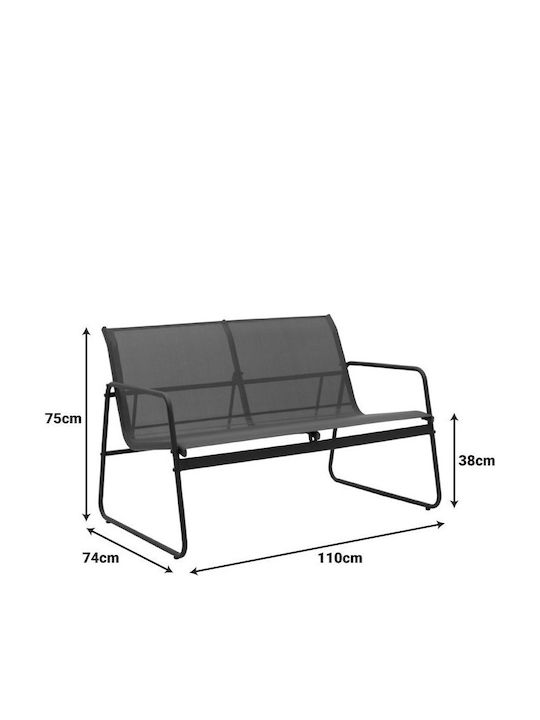 Outdoor Living Room Set Veranda 4pcs Anthracite