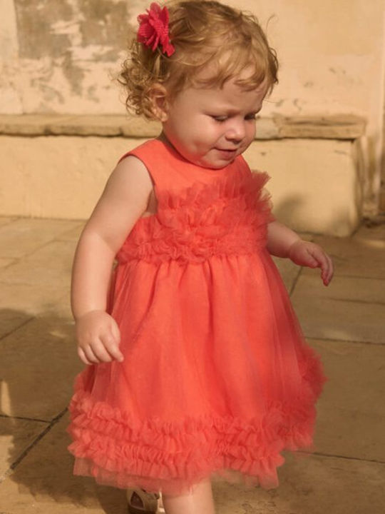 Children's Dress Tulle Peaches