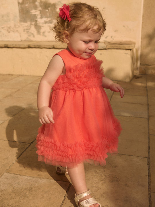 Children's Dress Tulle Peaches