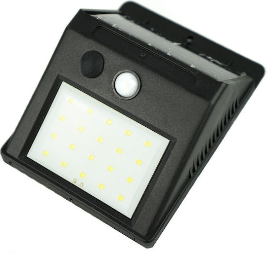 Modee Lighting Επιτοίχιο Ηλιακό Φωτιστικό 100lm Ψυχρό Λευκό 6000K με Αισθητήρα Κίνησης IP44