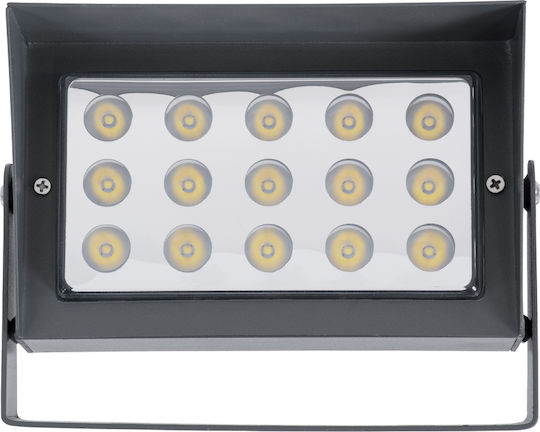 GloboStar Επιτοίχιο Ηλιακό Φωτιστικό 30W 3450lm με Φυσικό Λευκό Φως 4500K IP65 19.5x10.7x9.5εκ.
