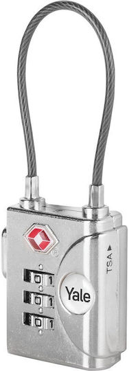 Yale Padlock Brass Combination with TSA Certification Gray 1pcs