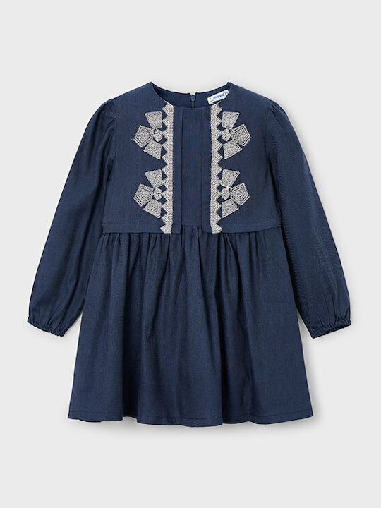 Kinderkleid Langärmelig Blue