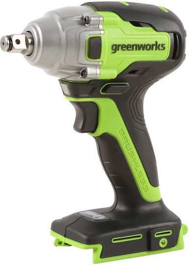Greenworks GD24IW400 Brushless Impact Wrench Battery 24V Solo with Socket 1/2"
