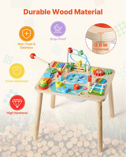Vevor Wooden Activity Table for 6+ Months