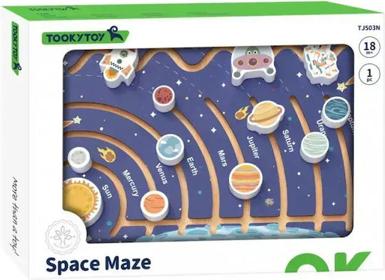 Wooden Learning Board Tooky Toy Space Maze Tj503n