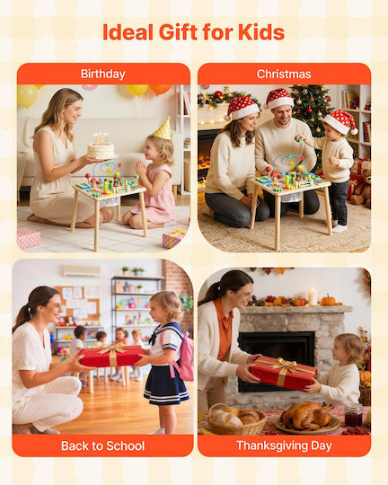 Vevor Wooden Activity Table for 6+ Months