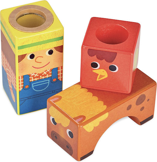 Vilac Activity Cube Farm made of Wood with Sounds