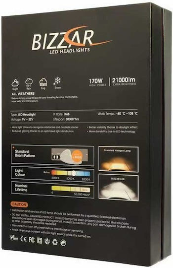 Bizzar Lamps Car H3 Canbus LED 1pcs