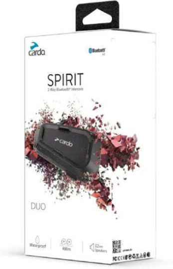 Cardo Spirit Dual Intercom for Riding Helmet with Bluetooth