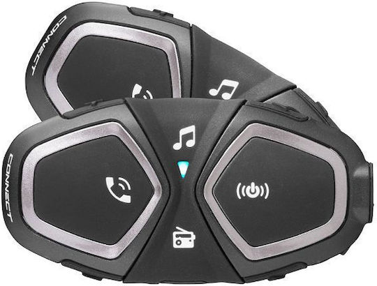 Interphone Connect Dual Intercom for Riding Helmet with Bluetooth