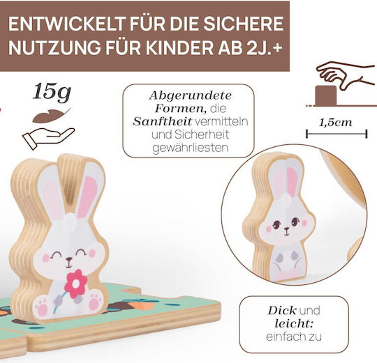 Chicco Montessori Educational Wooden Hill with Bunnies 2+ Years