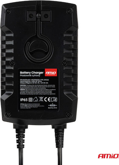 AMiO Pro Hook Зарядно за автомобилна батерия 6/12V