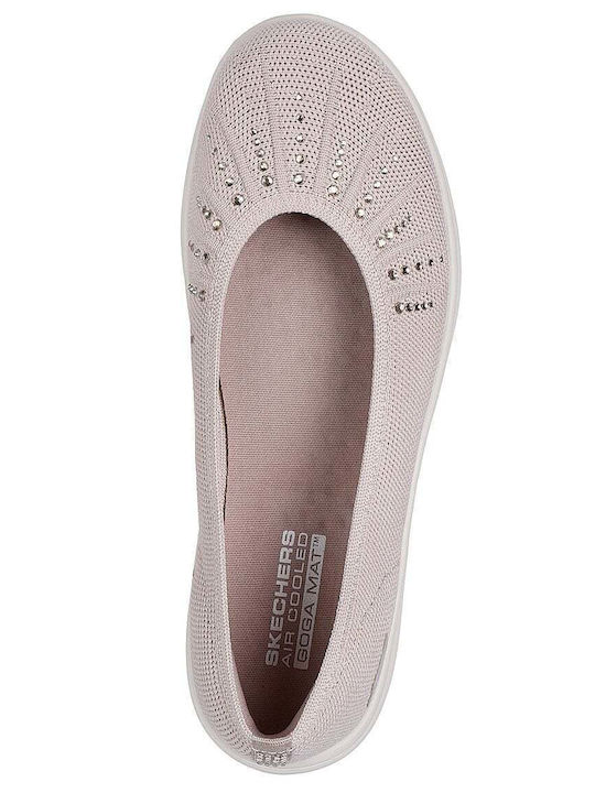 Onthego Flex Radiant Women's Ballerina Shoes in Beige Colour