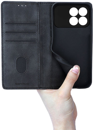 Vintage Magnet Wallet Mobile Phone Case Sonique Xiaomi Poco F8 Pro 5g Black