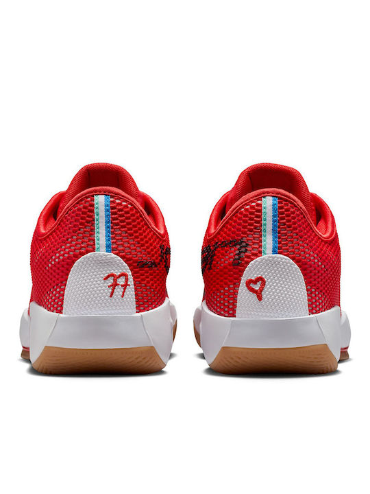 Luka 77 Low Basketball Shoes Chile Red / White / Gum Light Brown