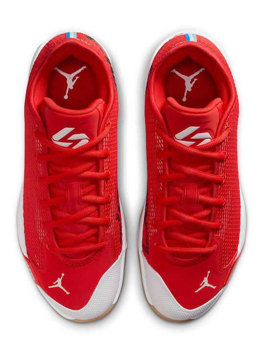 Luka 77 Low Basketball Shoes Chile Red / White / Gum Light Brown
