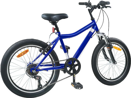 vidaXL 24" Kinderfahrrad Stadt Blau