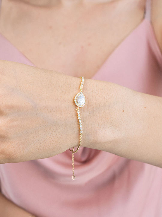 Kiriakos Gofas Set with Necklace & Bracelet with Stones