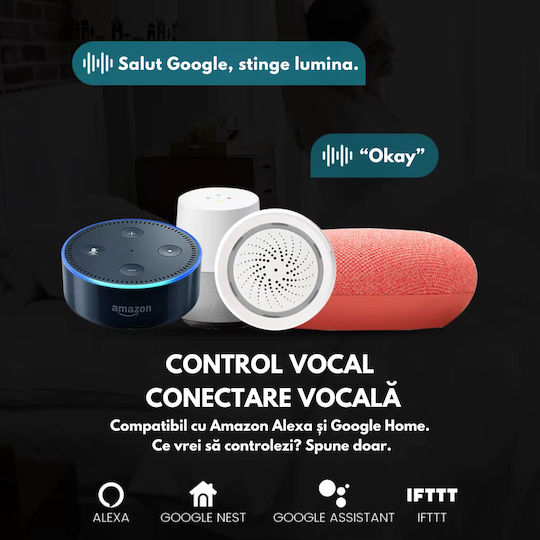Contor Inteligent De Energie Cu Siguranță Wifi 50A Monitorizare Consum Control De La Distanță Programare Inteligentă Compatibil Cu Smart Life Tuya Alexa Google Home Montaj Pe Șină Din