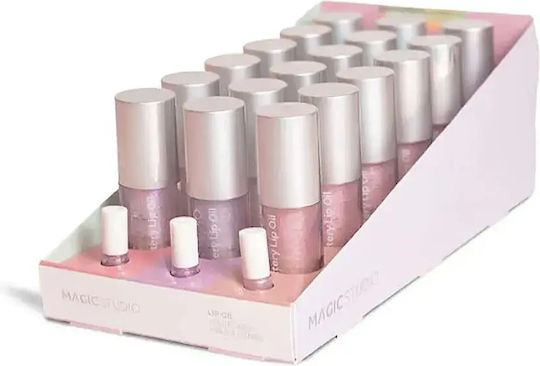 Magic Studio Lip Oil Holo Pink Glitter Strawberry 4.2gr