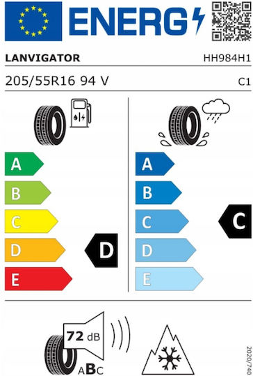 Lanvigator 205/55R16 94S XL M+S Anvelopă Auto 4 Anotimpuri