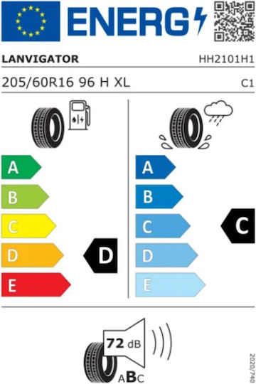 Lanvigator 205/60R16 96S XL M+S Anvelopă Auto 4 Anotimpuri