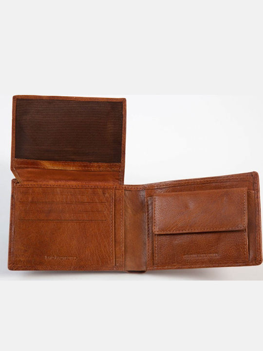 Leather Men's Wallet Tabac Brown