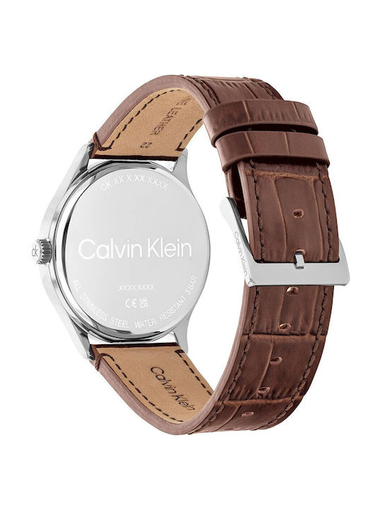 Calvin Klein Tailored Ρολόι Μπαταρίας με Δερμάτινο Λουράκι Calvin Klein Tailored Ρολόι Μπαταρίας με Δερμάτινο Λουράκι