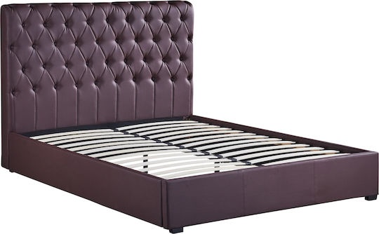 Arabis Κρεβάτι Διπλό για Στρώμα 150x200cm Καφέ Arabis Κρεβάτι Διπλό για Στρώμα 150x200cm Καφέ