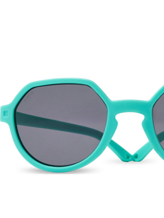 KiETLA Unbreakable Round Baby Sunglasses Blue for 1-2 Years