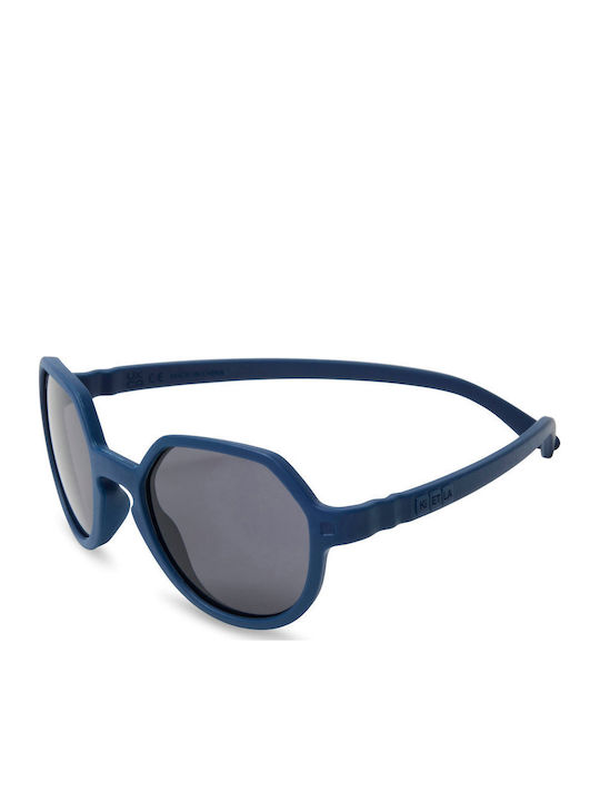 KiETLA Unbreakable Round Kids Sunglasses Blue for 2-4 Years