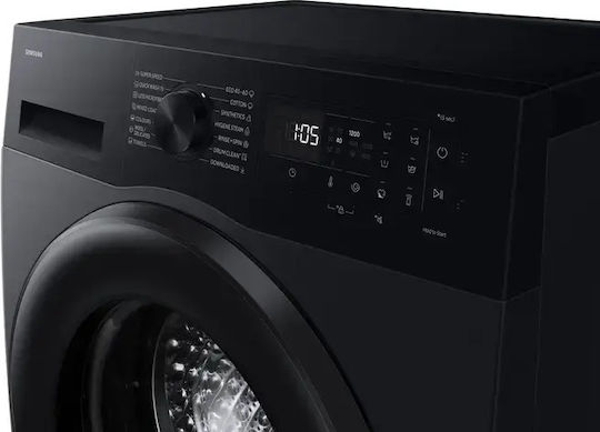 Samsung Washing Machine 8kg with Steam Technology 1200 Turns Black WW80FG5L32ABLE