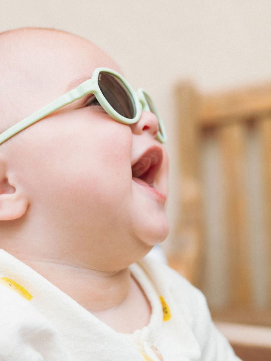 KiETLA Unbreakable Round Baby Sunglasses Blue for 0-1 Year