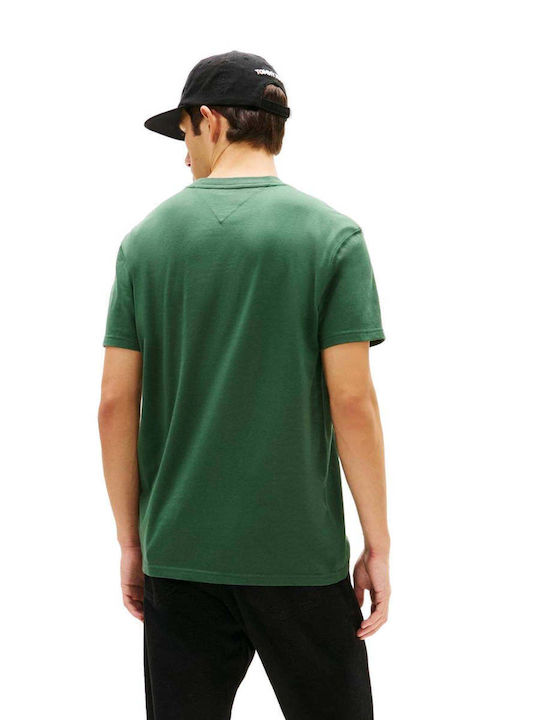 Tommy Hilfiger Tjm Tricou Verde Tommy Hilfiger Tjm Tricou Verde