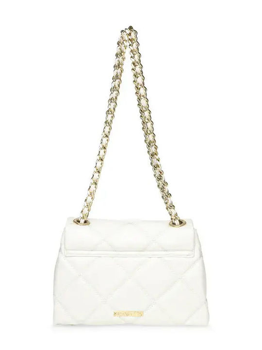 Bvolturi Leather Women's Shoulder Bag White