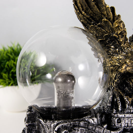 Διακοσμητικό Φωτιστικό Μπάλα Plasma Ball 14x9x22εκ.