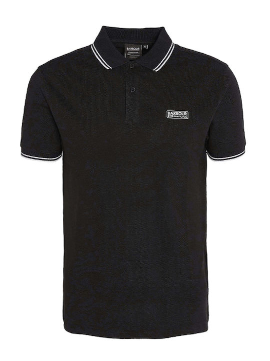 Tipped Polo T-shirt Λευκο- Μαυρο