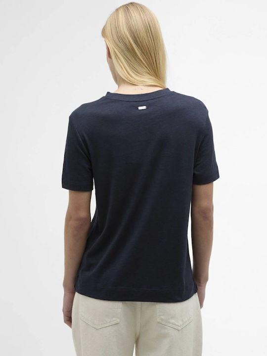 Barbour T-Shirt Navy Μπλε