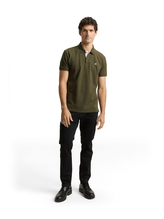 Polo Short Sleeve Blouse Deep Forest Green