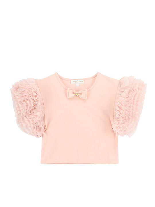 Bluză Pentru Copii Mâneci Scurte Sweet Blush Lessi Puff