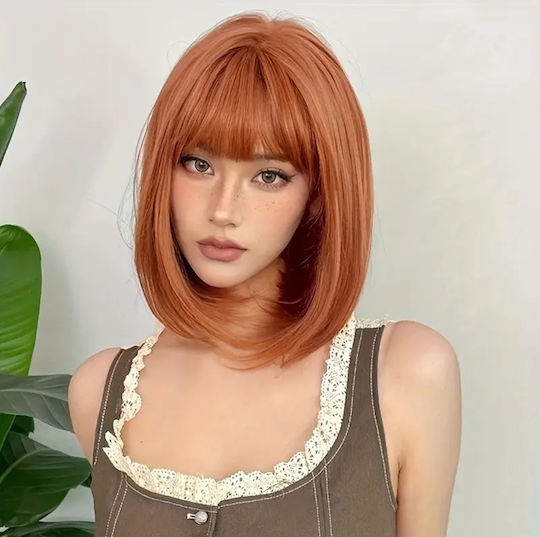 Animis Beauty Perucă Cu Păr Sintetic În Culoare Cupru 30cm