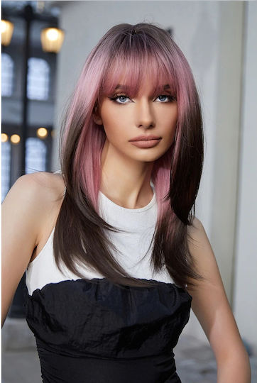 Animis Beauty Perucă Cu Păr Sintetic În Culoare Castanie 70cm