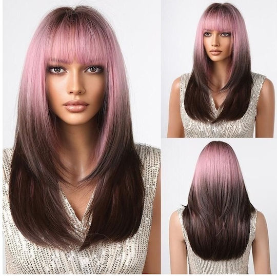 Animis Beauty Perucă Cu Păr Sintetic În Culoare Castanie 70cm